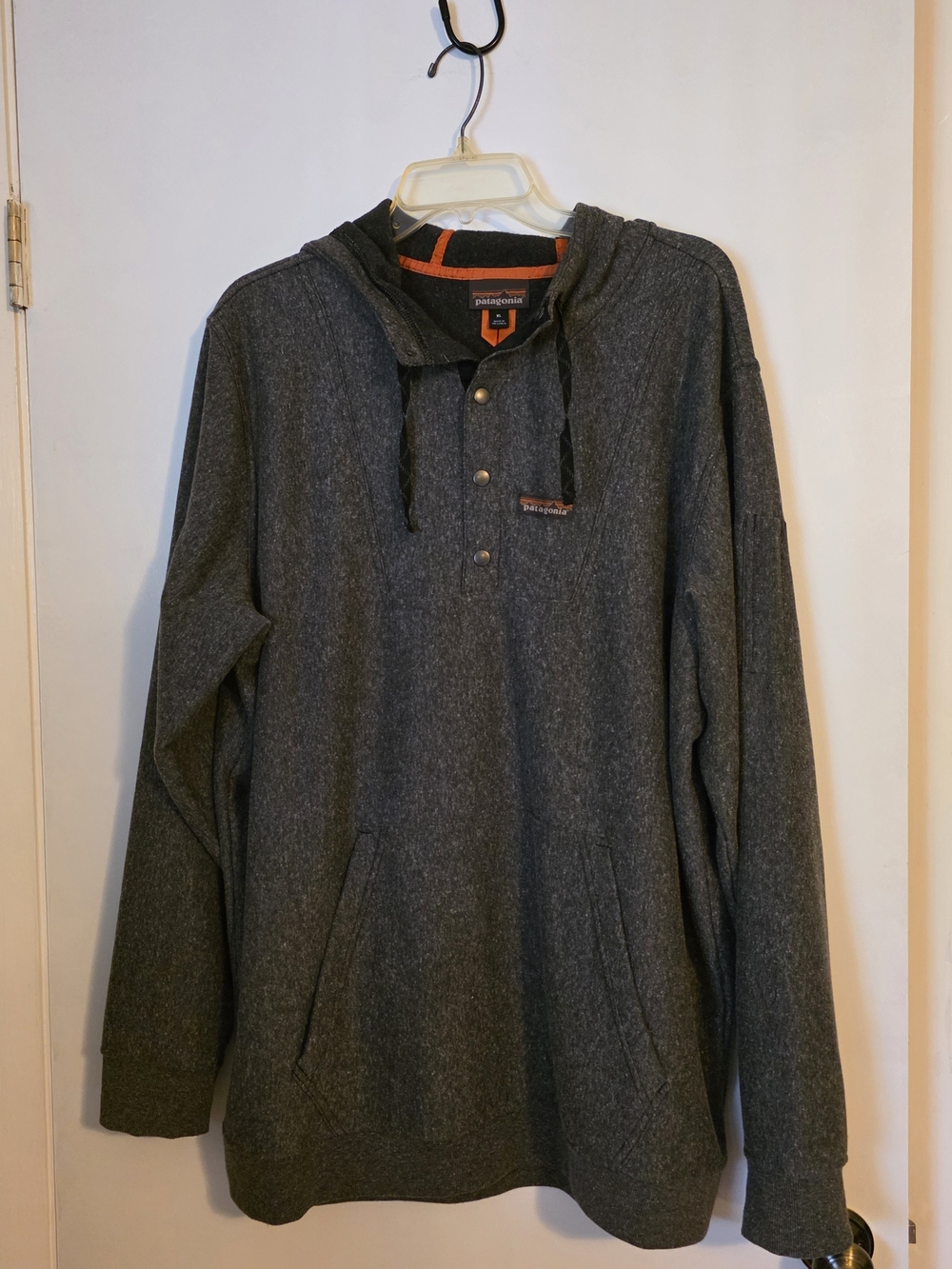 Patagonia Men’s XL Work Hoody Heavyweight Hemp Fleece Sweatshirt Grey Workwear